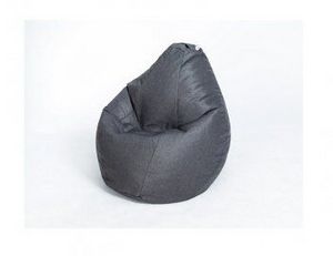 Кресло-мешок Груша велюр темно - серое большое в Мегионе - megion.ok-mebel.com | фото